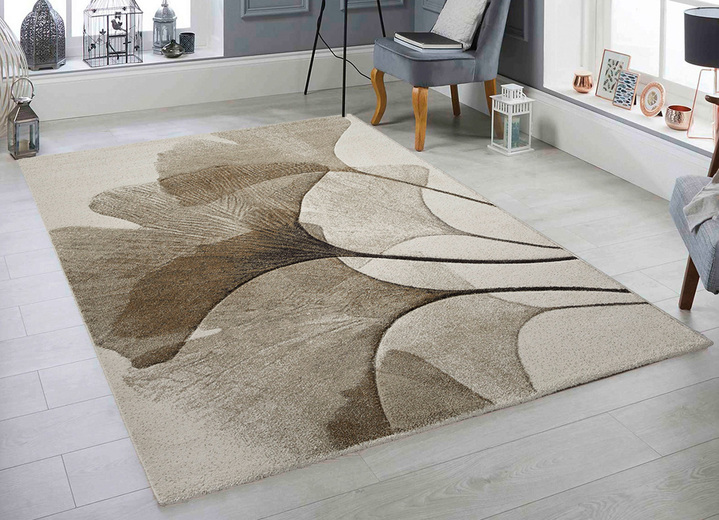 Modern - Hochwertige Designer-Brücken und -Teppiche, in Größe 113 (Brücke, 80x150 cm) bis 282 (Teppich, 200x290 cm), in Farbe BEIGE Ansicht 1