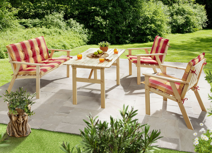 Gartenmöbel - Gartenmöbel-Set Sylt, 4-teilig, in Farbe NATUR