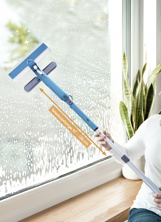 TV-Werbung - Fensterreinigungssystem von Livington, in Farbe WEISS-BLAU Ansicht 1