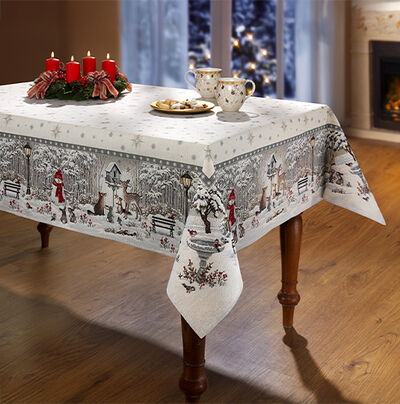 Bewerbung des Bereiches Tischdecken