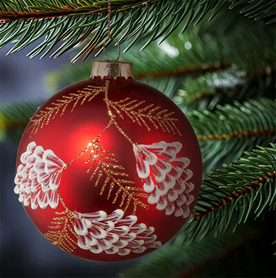 Bewerbung des Bereiches Christbaumschmuck