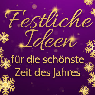 Bewerbung des Bereiches Dezember Aktionen