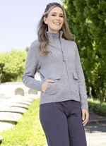 Strickjacke mit Wolle 