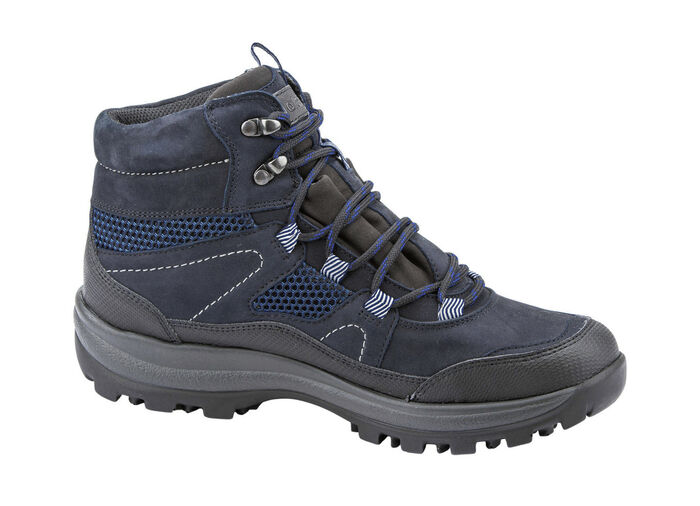 Waldläufer Schnür-Stiefelette mit Klimamembrane BLAU