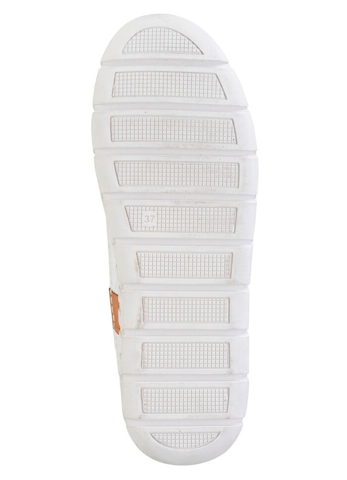 ELENA EDEN Slipper mit Knitter-Struktur JEANS-WEISS