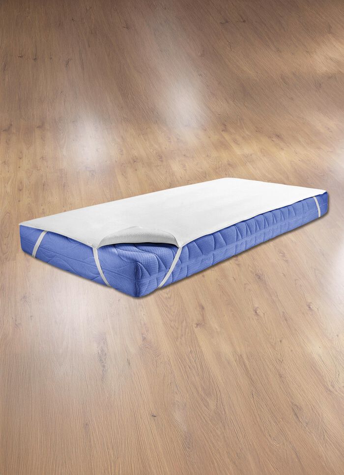 Pflegeleichte und strapazierf&auml;hige Molton-Matratzen-Auflage 