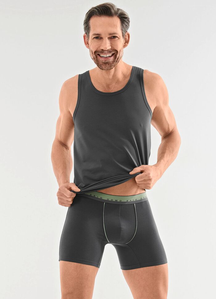 Dreierpack Achselshirts aus Feinjersey 