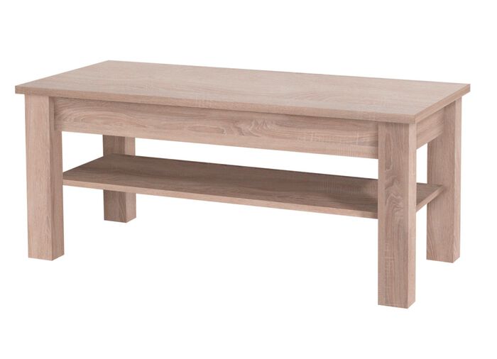 Couchtisch mit grosser Ablagefl&auml;che EICHE SONOMA