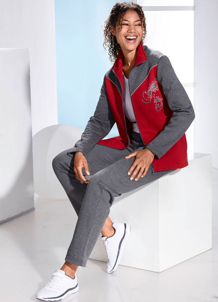 Freizeitanzug mit Glitzerpaspeln 