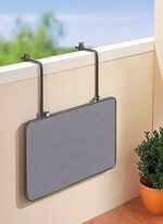 Balkon-H&auml;ngetisch mit Stahlrohrgestell 