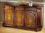 Teilmassive, nussbaumfarben furnierte Kommoden 