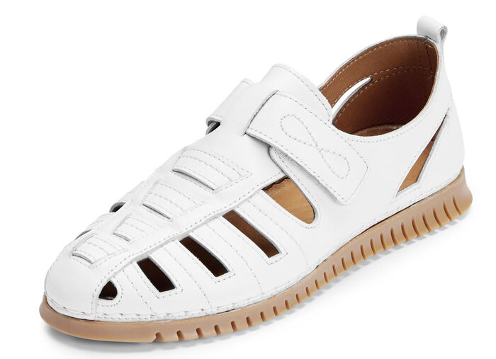 Gemini Slipper mit luftigen Durchbrüchen WEISS