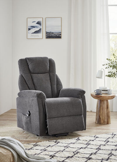 Gemütlicher TV-Sessel mit Motor und Aufstehhilfe - 