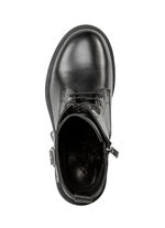 Andrea Conti Stiefelette mit modischen, aufgesetzten T&auml;schchen SCHWARZ