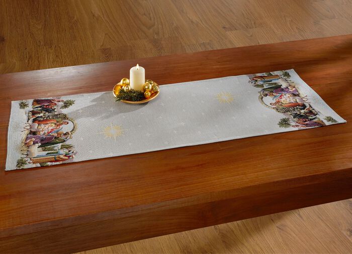 Tisch- und Raumdekoration aus Gobelin 