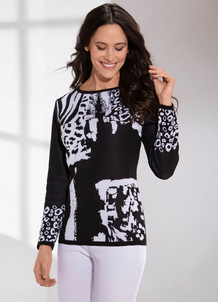 Pullover in Jacquard-Dessin 