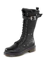 Andrea Conti Schn&uuml;r-Stiefel mit verstellbarer Schliesse SCHWARZ