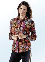 Attraktive Bluse mit langen Manschettenärmeln 