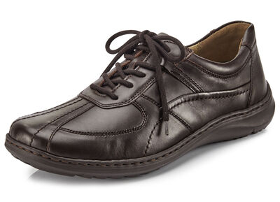 Waldläufer, bequeme Herren-Schnürschuhe, Weite H, mit herausnehmbarem Fussbett 