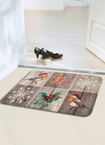 Fussmatte Patchwork mit rutschhemmender Latex-R&uuml;ckseite 