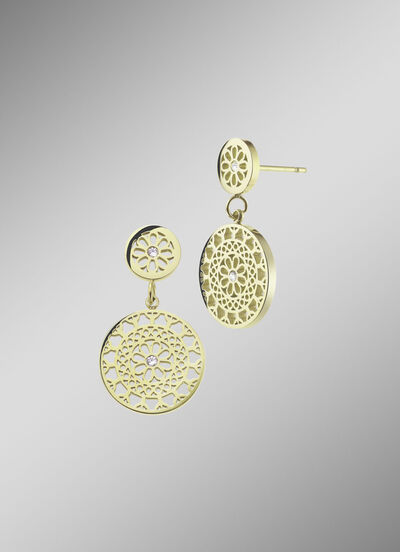 Wundervolle Ohrstecker mit Kristallen 