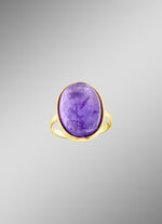 Damenring mit echt Amethyst-Cabochon 
