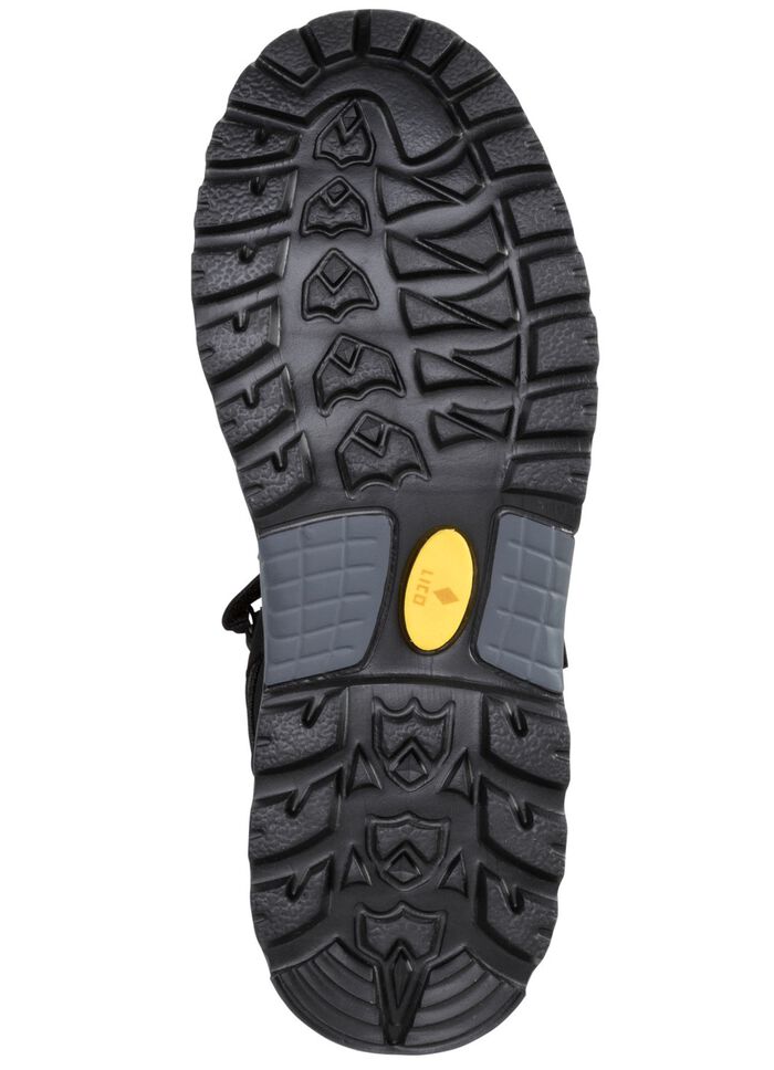 Stiefelette aus Nubuk- und Textilmaterial SCHWARZ