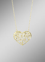 Romantischer Anhänger mit Ankerkette 