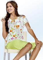 Pyjama aus BIO-Baumwolle mit gebogten Abschl&uuml;ssen 