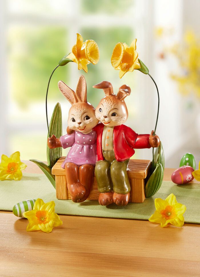 Von Hand gefertigtes Hasenpaar aus dem Hause Goebel 