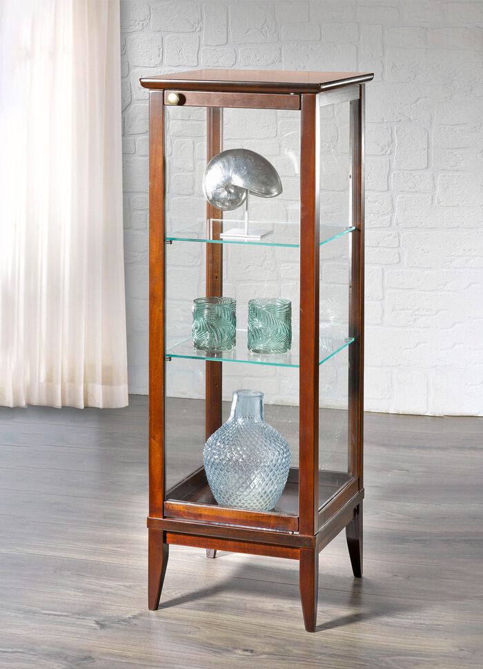 Vitrine mit rundum Glaseins&auml;tzen 