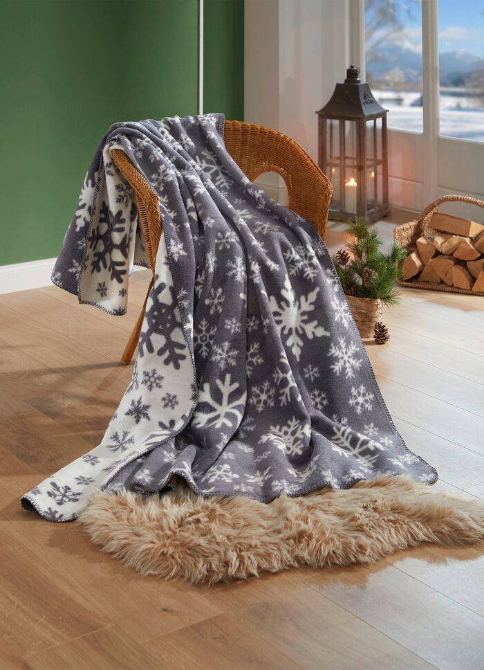 Wohndecke mit Eiskristall-Motiven 