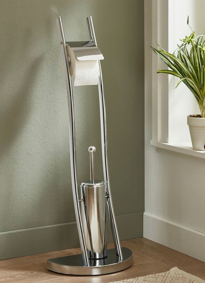 Stilvolle Bad-Accessoires aus Stahlrohr 