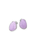 Schöne Ohrstecker mit echt facettiertem Amethyst 