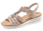 Rieker, edle Damen-Sandalen, mit Riemchen und Elastikbandagen 