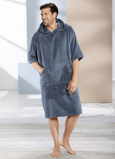 Poncho mit Kängurutasche 