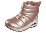 SKECHERS, gef&uuml;tterte Damen-Boots, Winterschuhe, mit Reissverschluss ROS&Eacute;GOLD
