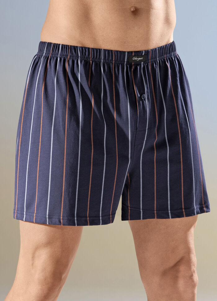 Viererpack Boxershorts mit knöpfbarem Eingriff, 