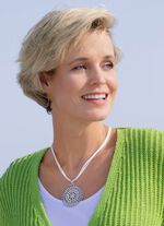 Halskette mit Glassteinen 