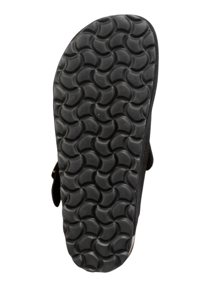 ELENA EDEN Clog mit verstellbarer Schnalle SCHWARZ