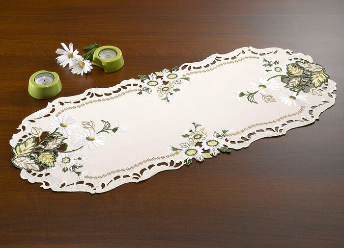 Tisch- und Raumdekoration «Gerbera» ECRU-BUNT