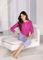 Zweierpack Schlafanzüge, langarm mit Knopfleiste   