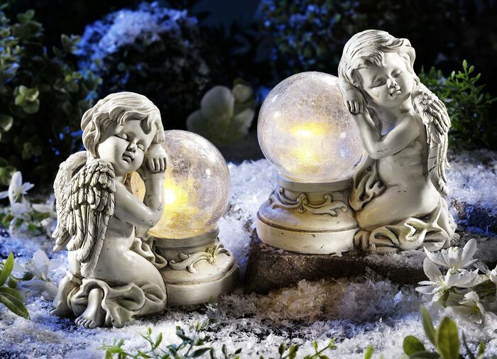 Solarleuchte &laquo;Engel&raquo;, 2er-Set 