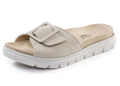 ELENA EDEN, stylische Damen-Pantoletten, Weite H, mit herausnehmbarem Fussbett 