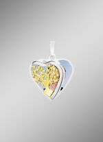 Herz-Medaillon in Bicolor zum Öffnen 