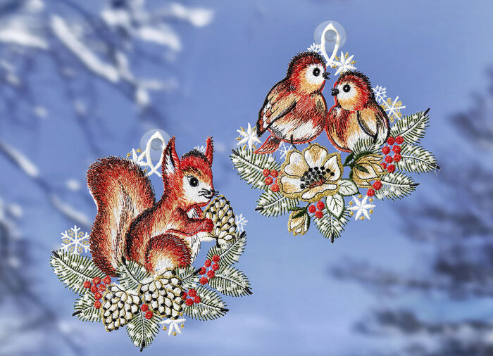 Fensterbild Eichh&ouml;rnchen 