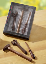 Werkzeug-Set aus Schokolade 