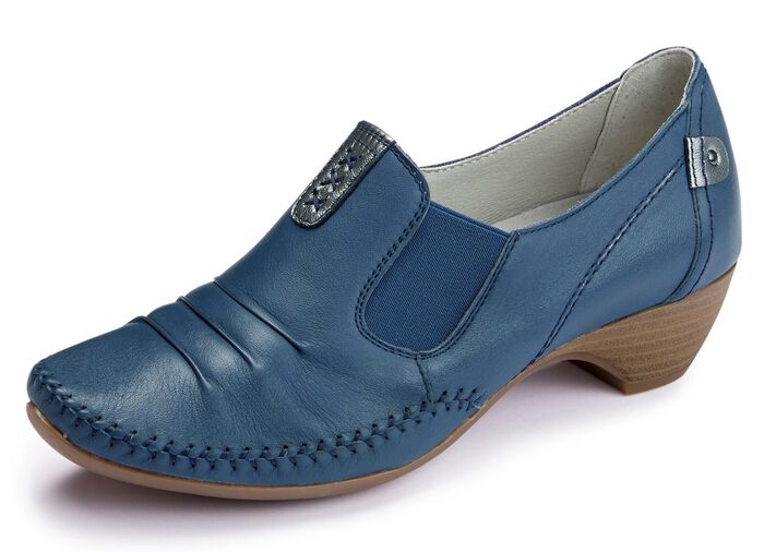 ELENA EDEN, stilvolle Damen-Pumps, Weite G, mit herausnehmbares Fussbett BLAU