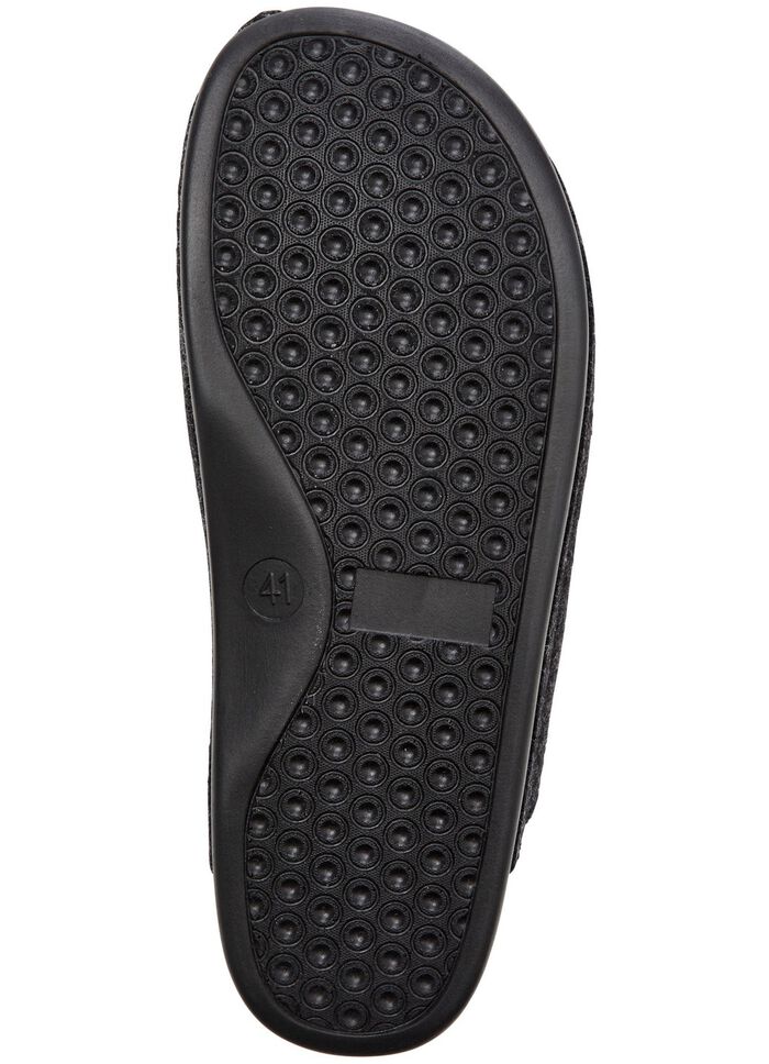 Klassische Herren-Hausschuhe, mit anatomisch geformtem Fussbett ANTHRAZIT