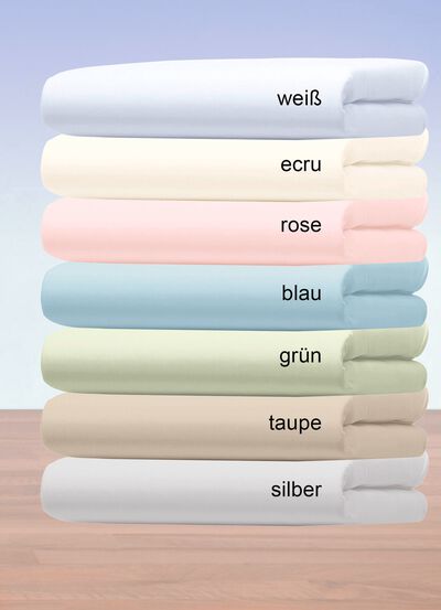 Flausch-Biber-Spannbettt&uuml;cher aus Baumwolle 